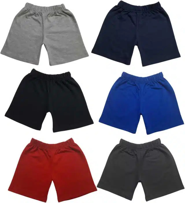 Shorts for Boys (Multicolor, 1-2 Years) (Pack of 6)
