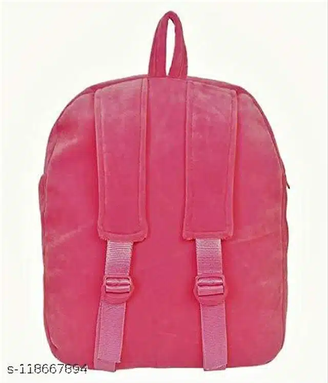 Plush School Bag for Kids (Pink)