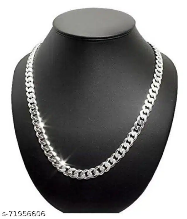 Brass Chain for Men (Silver)