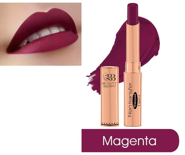 Beauty Berry Waterproof Long Lasting Absolute Lipstick (Magenta)