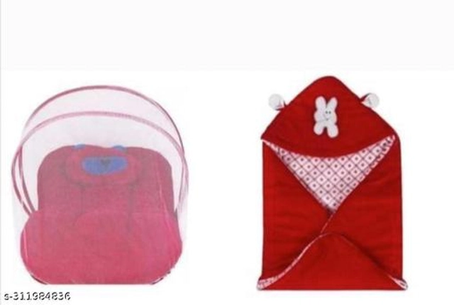 Microfiber Blankets for Babies (Pack of 2) (Red & Pink, Free Size)