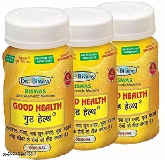 Dr. Biswas Ayurvedic Good Health -50 Capsules, Pack Of 3 (Pack Of 3)