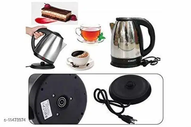 Scarlett Electric Kettle (Silver & Black, 2000 ml)