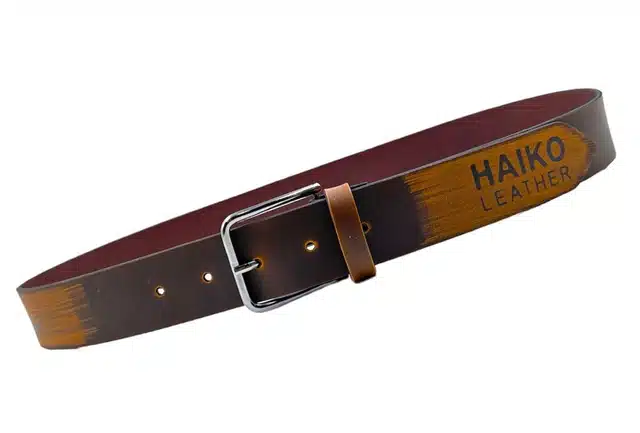 Leather Belt for Men (Brown, 26)