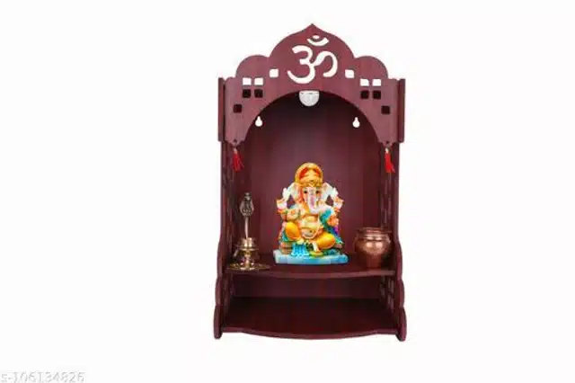 Wooden Classic Home Temple (Brown)