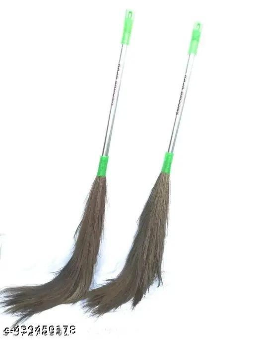 Laxmi Grass Broom (Multicolor, Pack of 2)