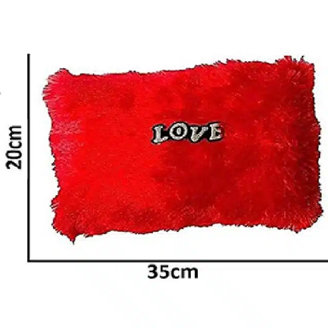 Love Printed Square Shaped Pillows (Pack of 2, 30 cm)