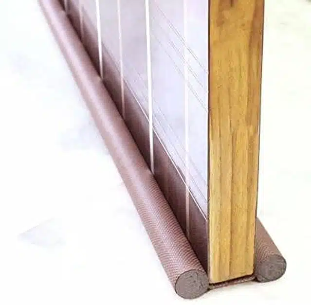 Door Bottom Sealing Strip (3 Pcs, Brown)