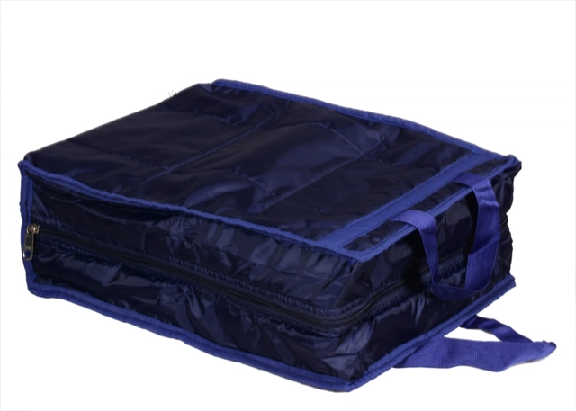 Portable Canvas Solid Shoe Storage Bag (Blue)