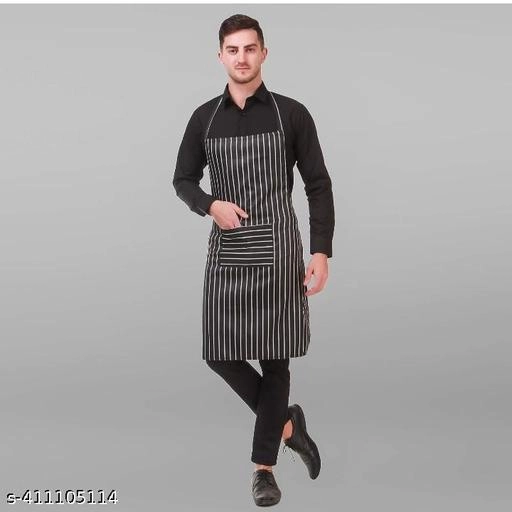 Cotton Apron for Men & Women (Black)