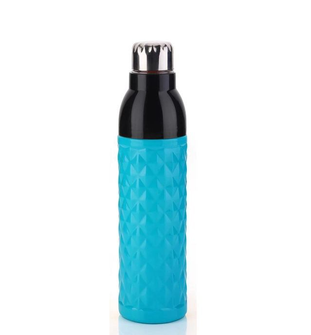 Fancy Plastic Water Bottle (Blue, 1000 ml)