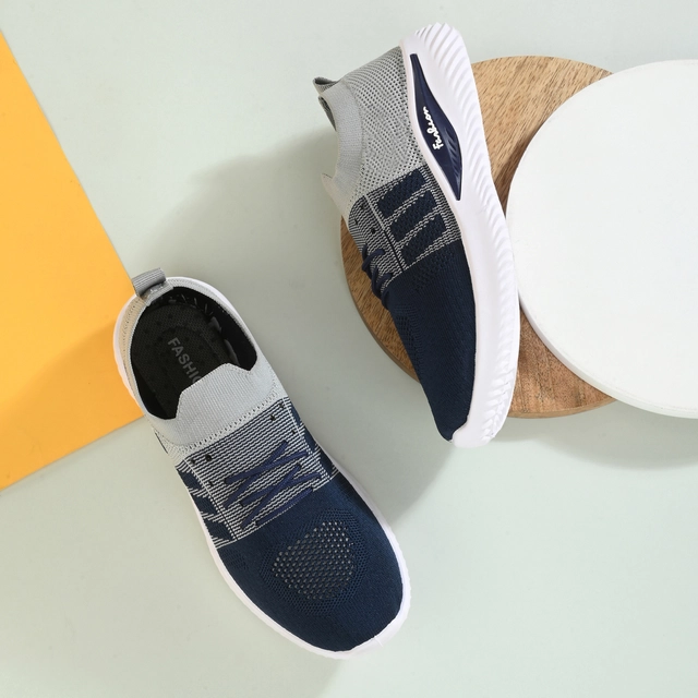 Casual Shoes for Women (Navy Blue & Grey, 4)