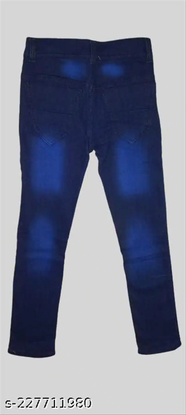 Denim Jeans for Boys (Blue, 8-9 Years)