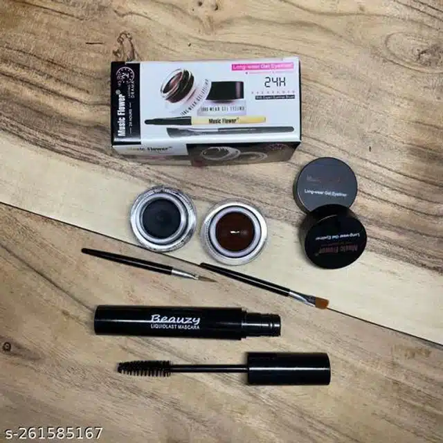 Mascara with Eyebrow Color (Black & Brown, Set of 2)