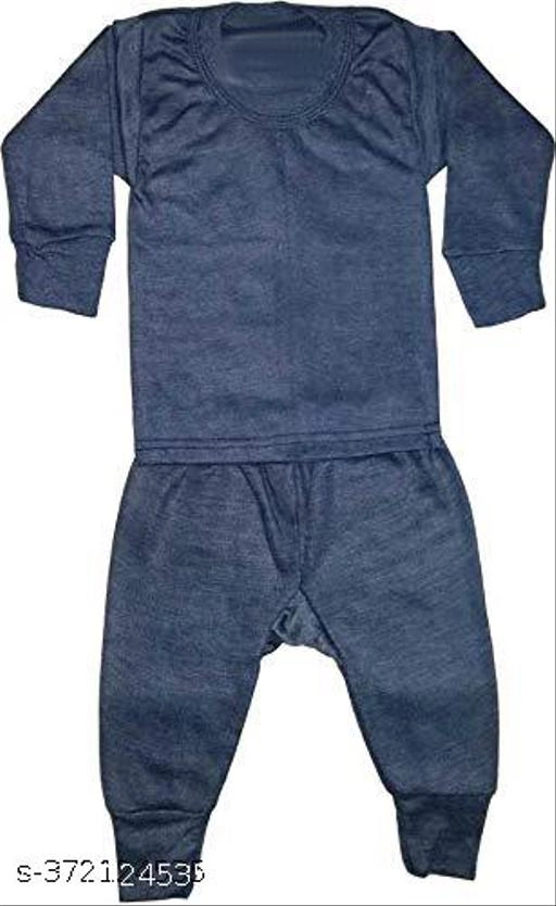 Woolen Thermal Set for Kids (Multicolor, 0-3 Months) (Set of 2)