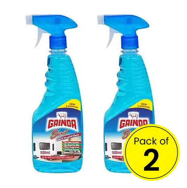 Gainda ShineX - Glass and Household Cleaner 500 ml (Pack of 2)