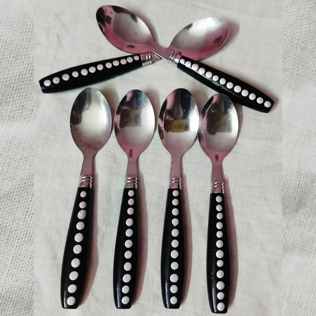 Stainless Steel Table Spoons (Silver, Pack of 6)