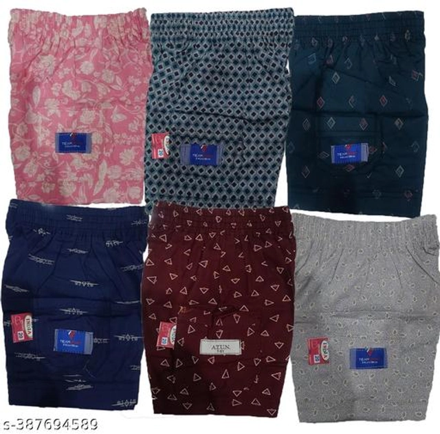 Cotton Shorts for Boys (Multicolor, 6-9 Months) (Pack of 6)