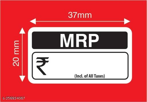 MRP Stickers for Packaging (Multicolor, 3.7x2 cm) (Pack of 520)