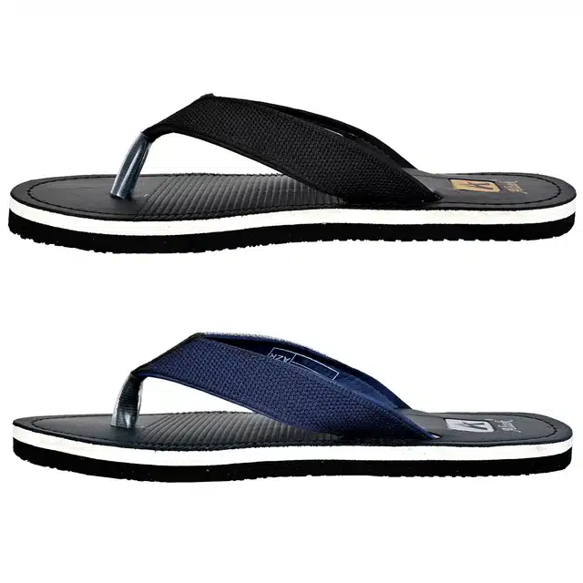 Flip Flops for Men (Combo of 2) (Multicolor, 8)