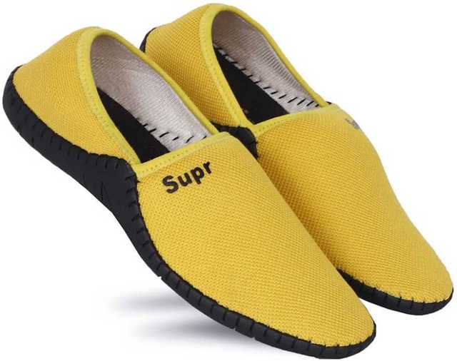 Casual Loafers Shoes For Men (Yellow, 9) (K-6)