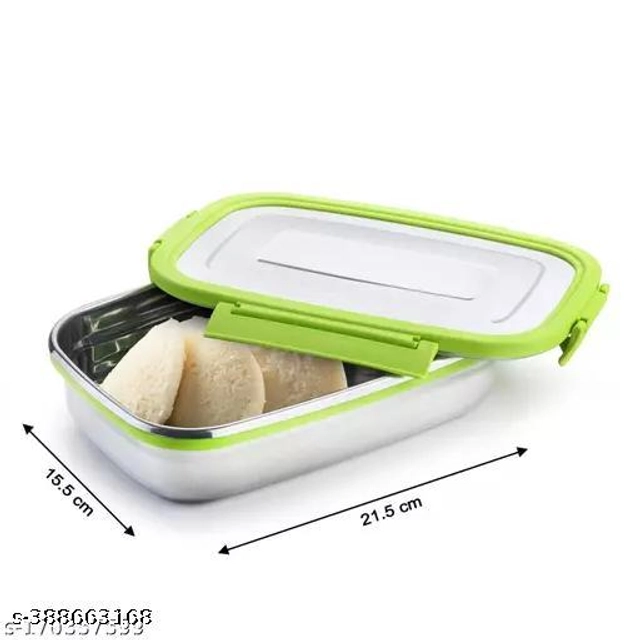 Stainless Steel Lunch Box (Multicolor, 910 ml)