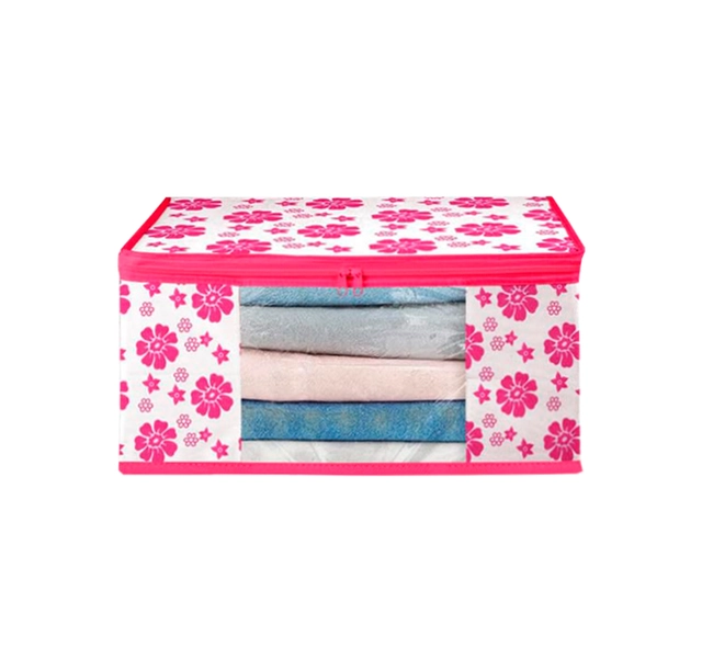 Non-Woven Clothes Cover (Pink & White)