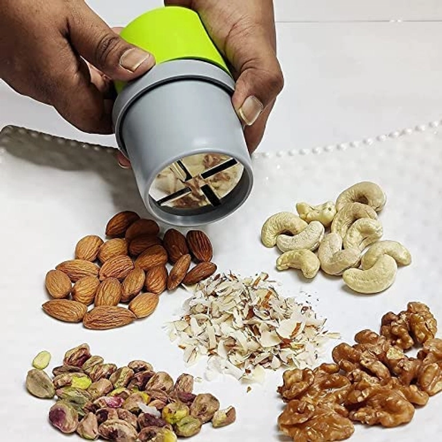 Plastic 3 in 1 Dry Fruit Cutter (Multicolor)