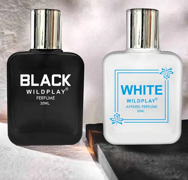 Wildplay Black & White Perfume Combo for Women (Pack of 2, 30 ml)