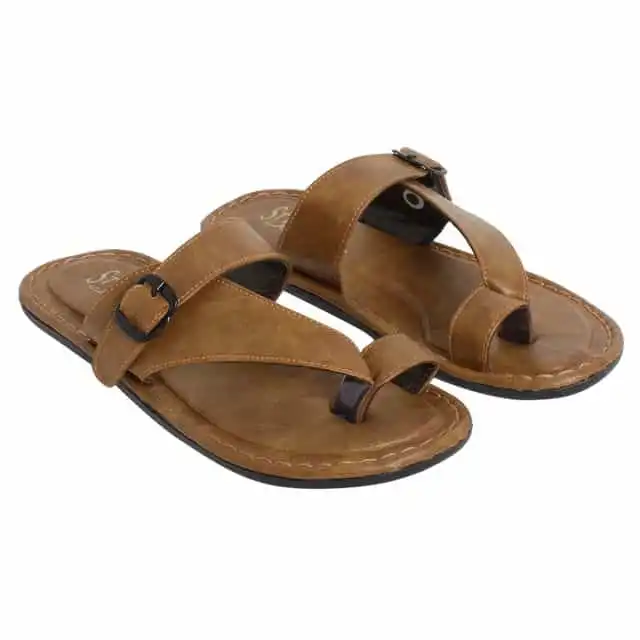 Style Height Synthetic Airmix Men's Slipper (Tan, 10) (BM315)
