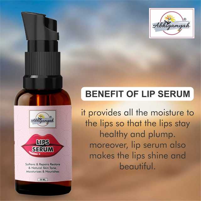 Abhigamyah Natural Pink Lip Serum Oil For Lip Shine, glossy, Soft With Moisturizer For Men & Women (30 ml, Pack Of 1) (A-699)