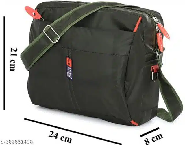 PU Sling Bag for Men & Women (Olive)