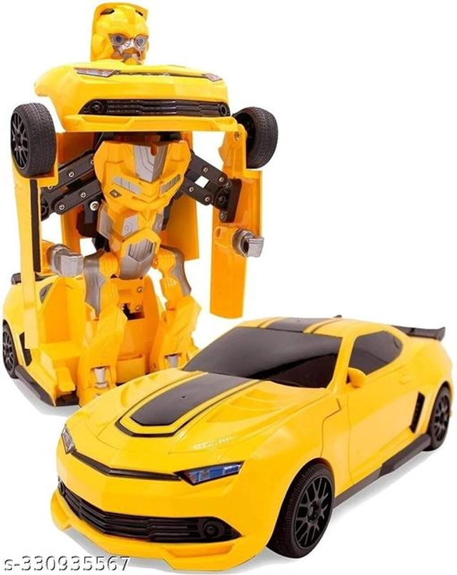 Battery Operated Converting Car to Robot Toy for Kids (Multicolor)