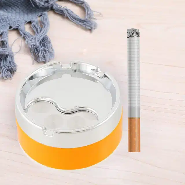 Stainless Steel Ashtrays (Yellow)