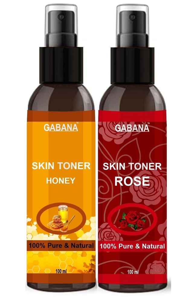 Combo of Gabana Honey & Rose Skin Toner Spray (100 ml, Pack of 2)