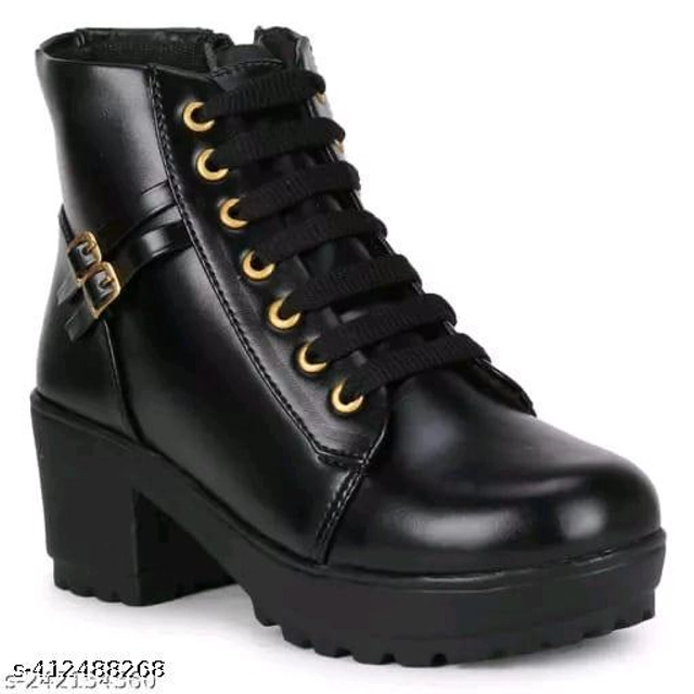 Boots for Women (Black, 3)