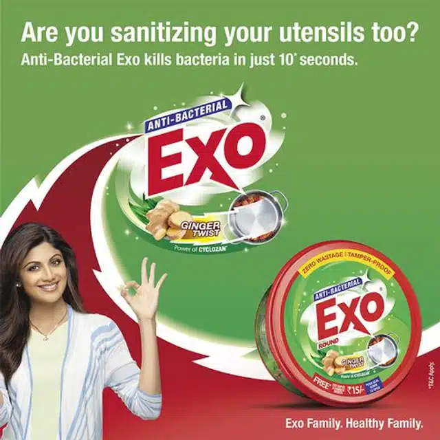 Exo राउंड डिश्वाश बार 2X700 g (पैक ऑफ़ 2)