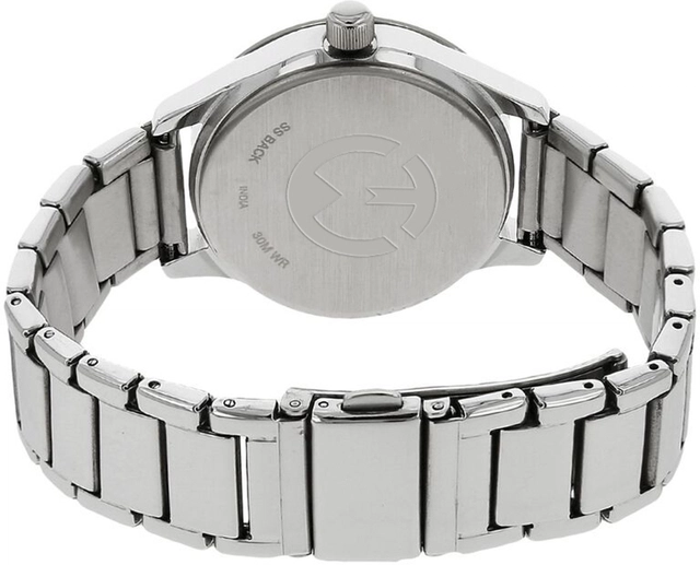 Analog Watch for Women (Silver & Black)