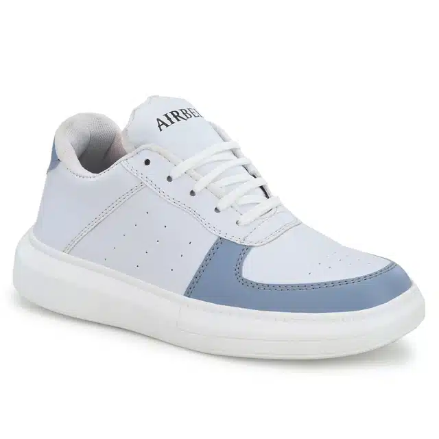 Men's Lace Up Casual Sneakers (Grey, 7) (JF-21)