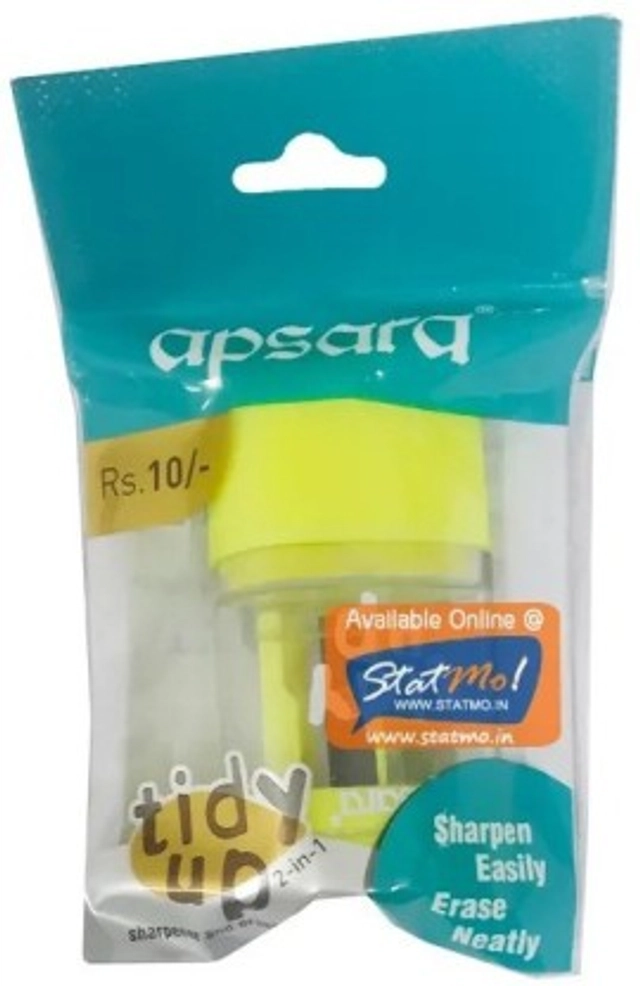 Apsara Tidy up Sharpener+ Eraser ( Blister Pack)