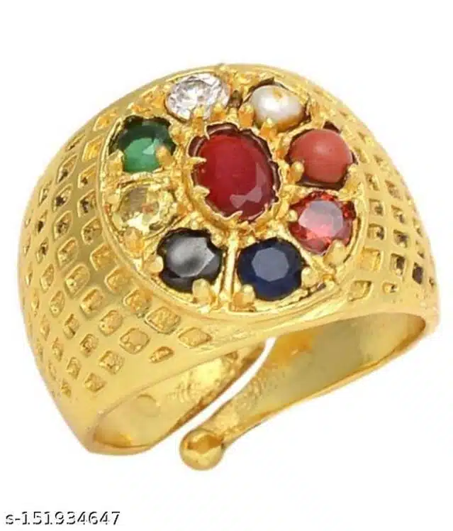 Navratan Finger Ring (Gold)