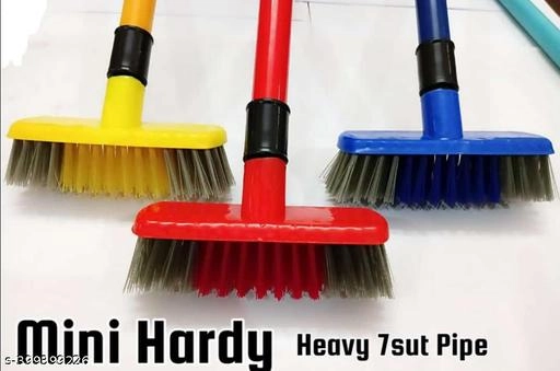 Plastic Floor Cleaning Brush (Multicolor)