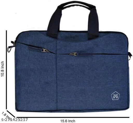 Canvas Laptop Bag for Men & Women (Blue, 35 L)