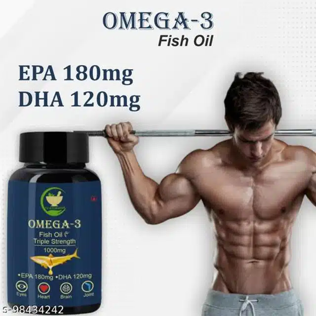 Fij Ayurveda 60 Pcs Omega3 Fish Oil Capsule