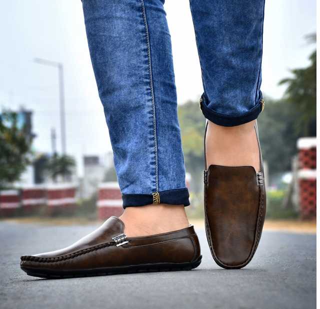 Katenia Synthetic Men Casual Loafer (Brown, 6) (KF-3)
