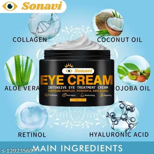 Eye Cream for Dark Circle Remover Cream Wrinkles Removal Cream For Women and Men 100 g