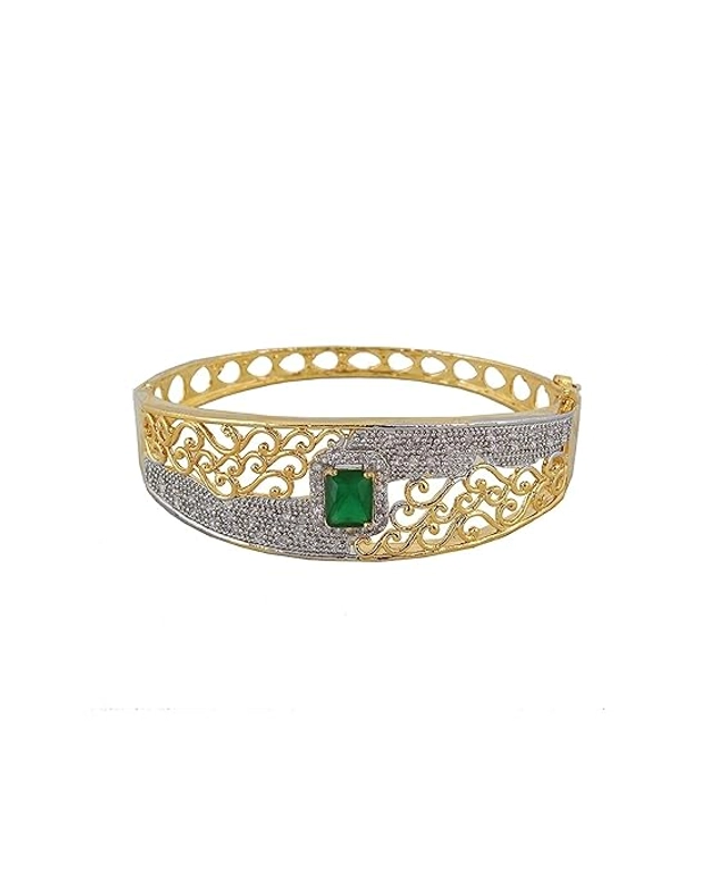 Gold-plated Silver, Green Jewel Set