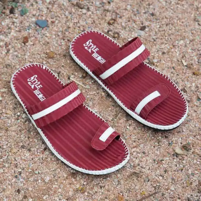 Style Height Synthetic Airmix Men's Slipper (Red, 10) (BM225)
