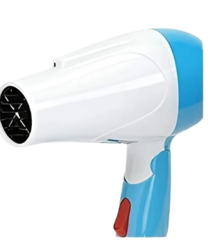 Plastic Hair Dryer for Men & Women (Pink & White, 100 W)