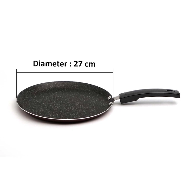 POOJA Non-Stick Tava (27 cm Dia, Pack of 1)